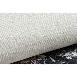 Bicolor roșu-alb, covor lavabil, model floral de vin, antiderapant, diferite dimensiuni ANDRE