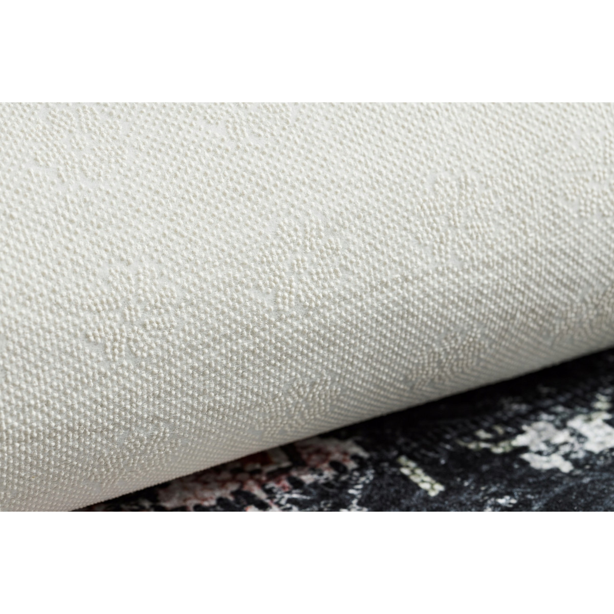 Bicolor roșu-alb, covor lavabil, model floral de vin, antiderapant, diferite dimensiuni ANDRE