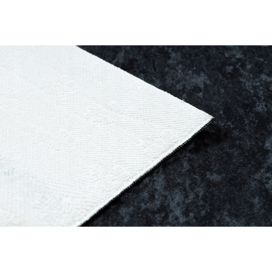 Covor alb-negru lavabil, meduză grecească antiderapantă, diverse dimensiuni ANDRE