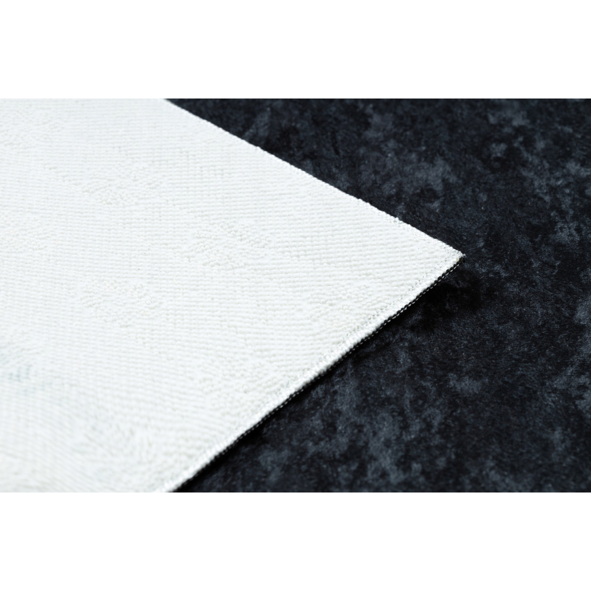 Covor alb-negru lavabil, meduză grecească antiderapantă, diverse dimensiuni ANDRE