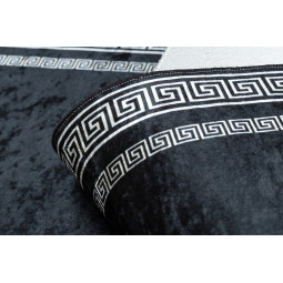 Covor alb-negru lavabil, meduză grecească antiderapantă, diverse dimensiuni ANDRE