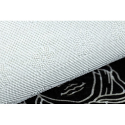 Covor alb-negru lavabil, meduză grecească antiderapantă, diverse dimensiuni ANDRE