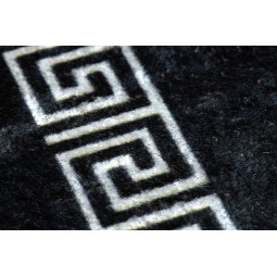 Covor alb-negru lavabil, meduză grecească antiderapantă, diverse dimensiuni ANDRE