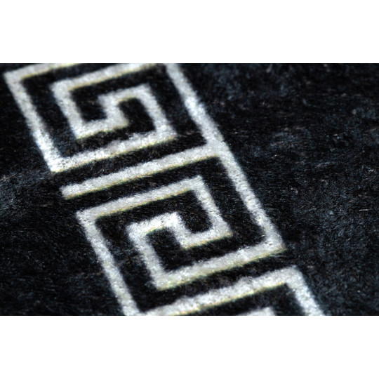 Covor alb-negru lavabil, meduză grecească antiderapantă, diverse dimensiuni ANDRE