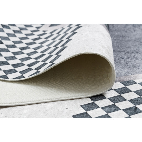 Covoare moderne pentru living cu forme geometrice în culoarea albastră ANDRE