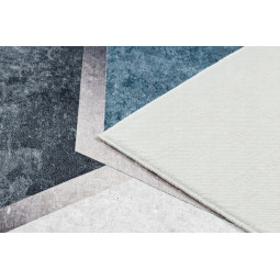 Covoare moderne pentru living cu forme geometrice în culoarea albastră ANDRE