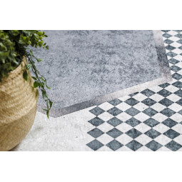 Covoare moderne pentru living cu forme geometrice în culoarea albastră ANDRE