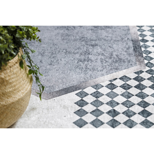 Covoare moderne pentru living cu forme geometrice în culoarea albastră ANDRE