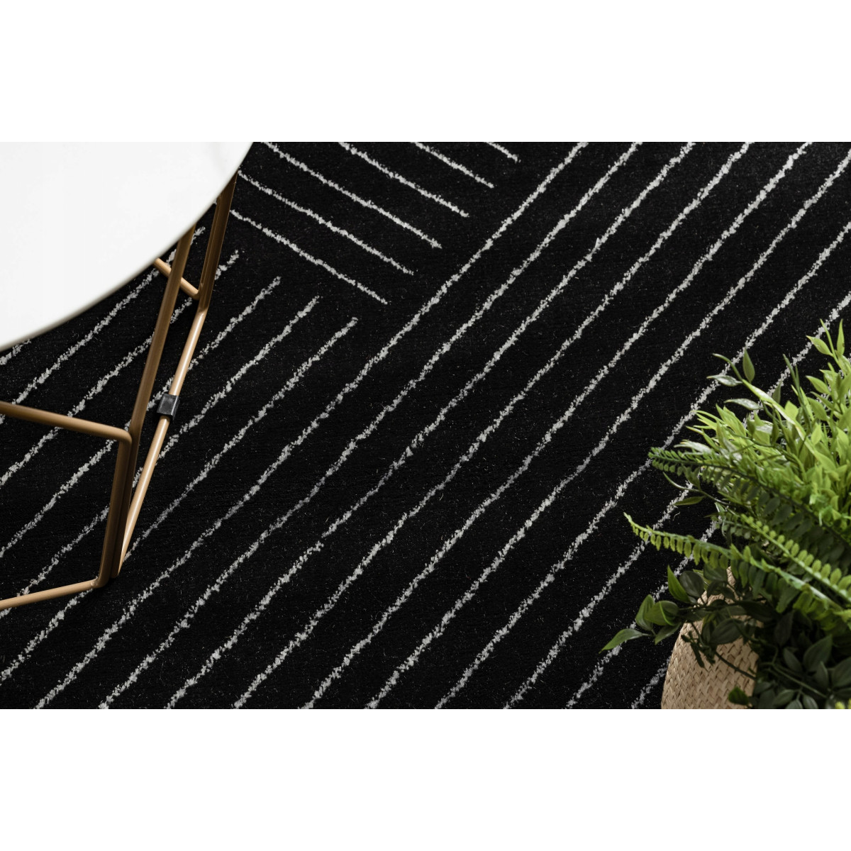 Covoare negre cu model EMERALD