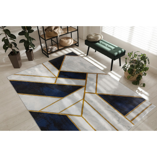 Covor elegant cu margine aurie