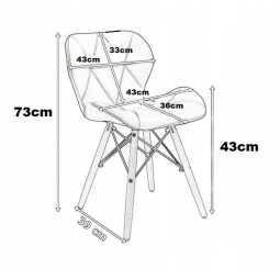 Scaun de calitate în stil scandinav, de culoare gri închis.