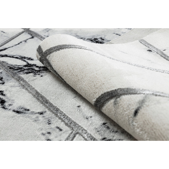 Covoare cu model geometric de culoare albă