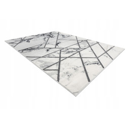 Covoare cu model geometric de culoare albă