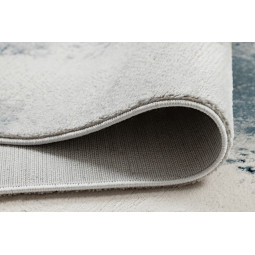 Covor original pentru living în culoarea albastru-aurie EMERALD