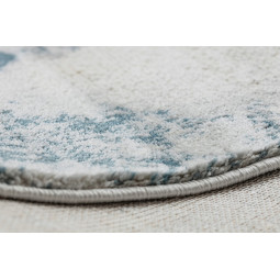 Covor original pentru living în culoarea albastru-aurie EMERALD