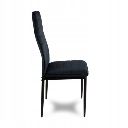 Scaune de bucătărie moderne, negre, cu cusături