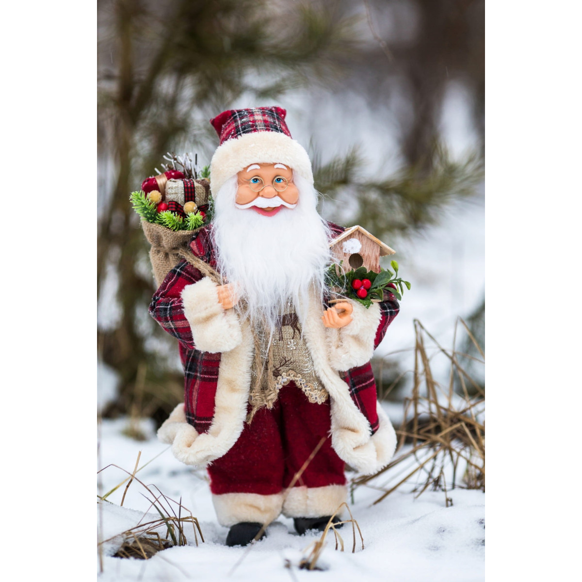 Decorațiune de Crăciun Moș Crăciun Scandinav 30 cm