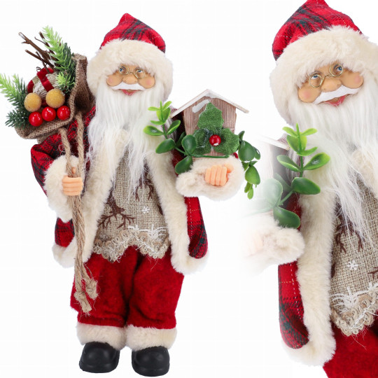 Decorațiune de Crăciun Moș Crăciun Scandinav 30 cm