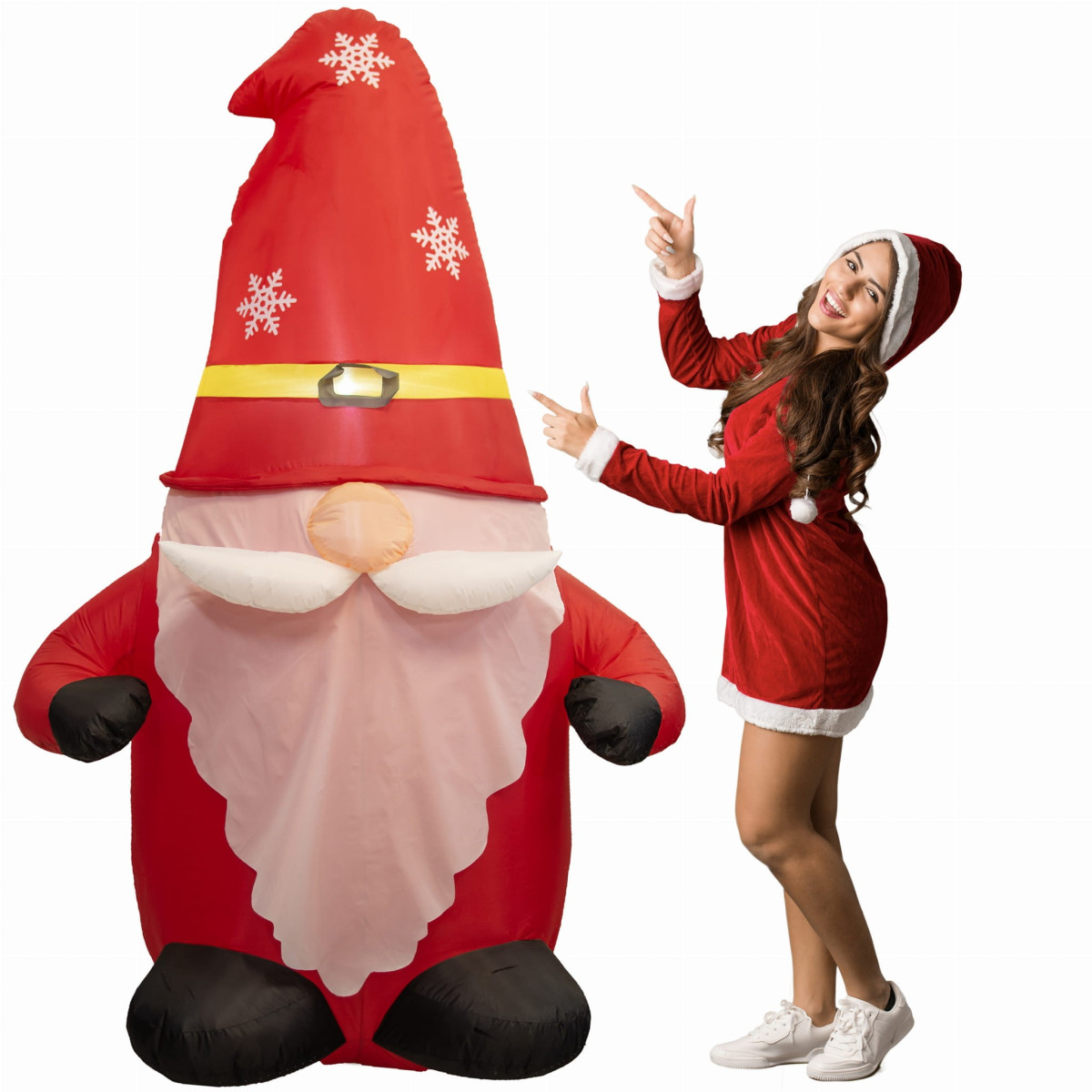 LED globulă de Crăciun cu barbă 190 cm