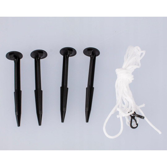 Păpușă de crăciun gonflabilă cu iluminare LED albă - 150 cm