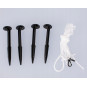 Păpușă de crăciun gonflabilă cu iluminare LED albă - 150 cm
