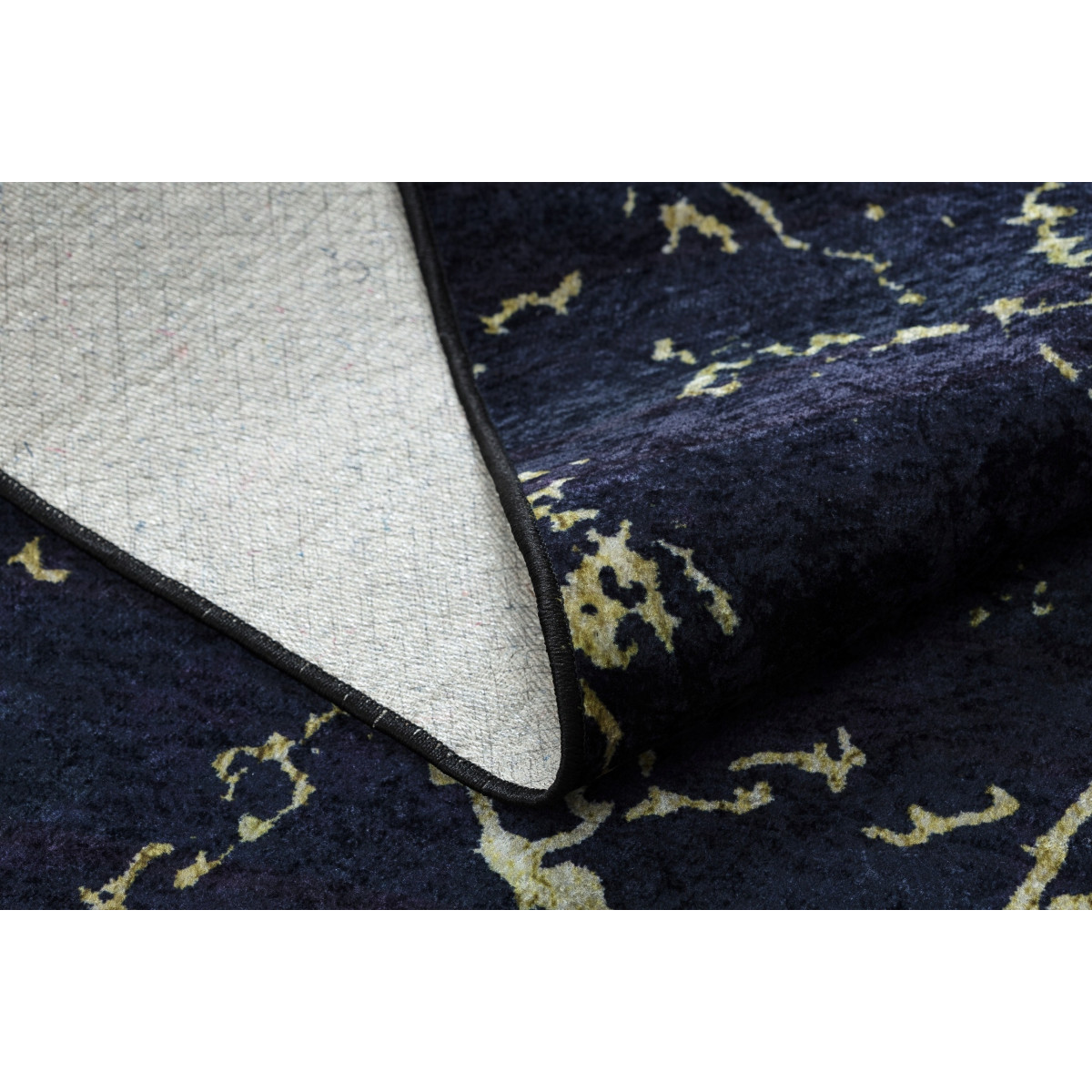 Covor modelat pentru living în culori negre