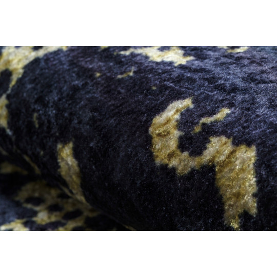 Covor modelat pentru living în culori negre