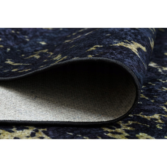 Covor modelat pentru living în culori negre