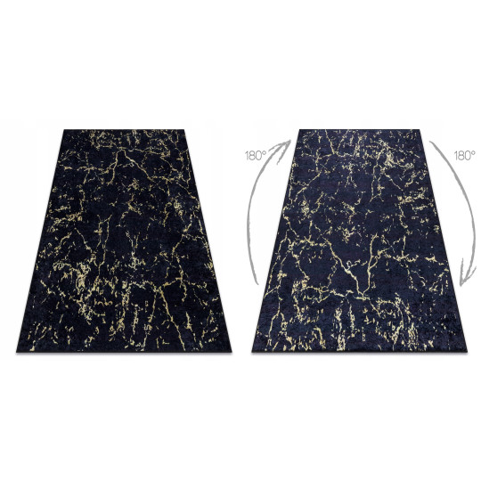 Covor modelat pentru living în culori negre