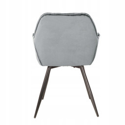 Scaun tapitat de culoare gri pentru dining