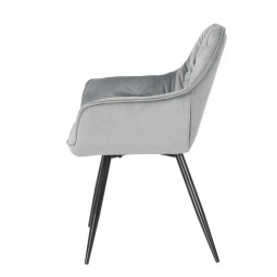 Scaun tapitat de culoare gri pentru dining