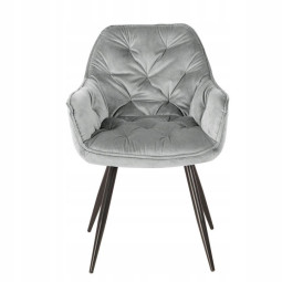 Scaun tapitat de culoare gri pentru dining