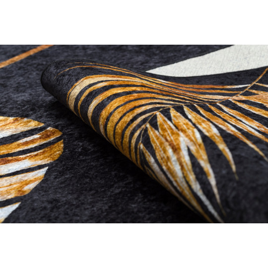 Covor unic pentru cameră de culoare neagră