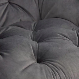 Scaun tapițat pentru dining în culoarea gri închis