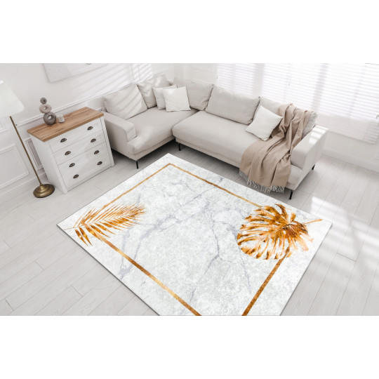 Covoare de calitate pentru living în culoarea gri auriu MIRO