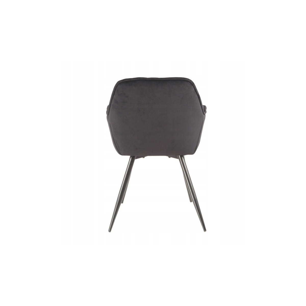 Scaune negre din velur pentru dining