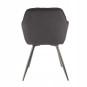 Scaune negre din velur pentru dining
