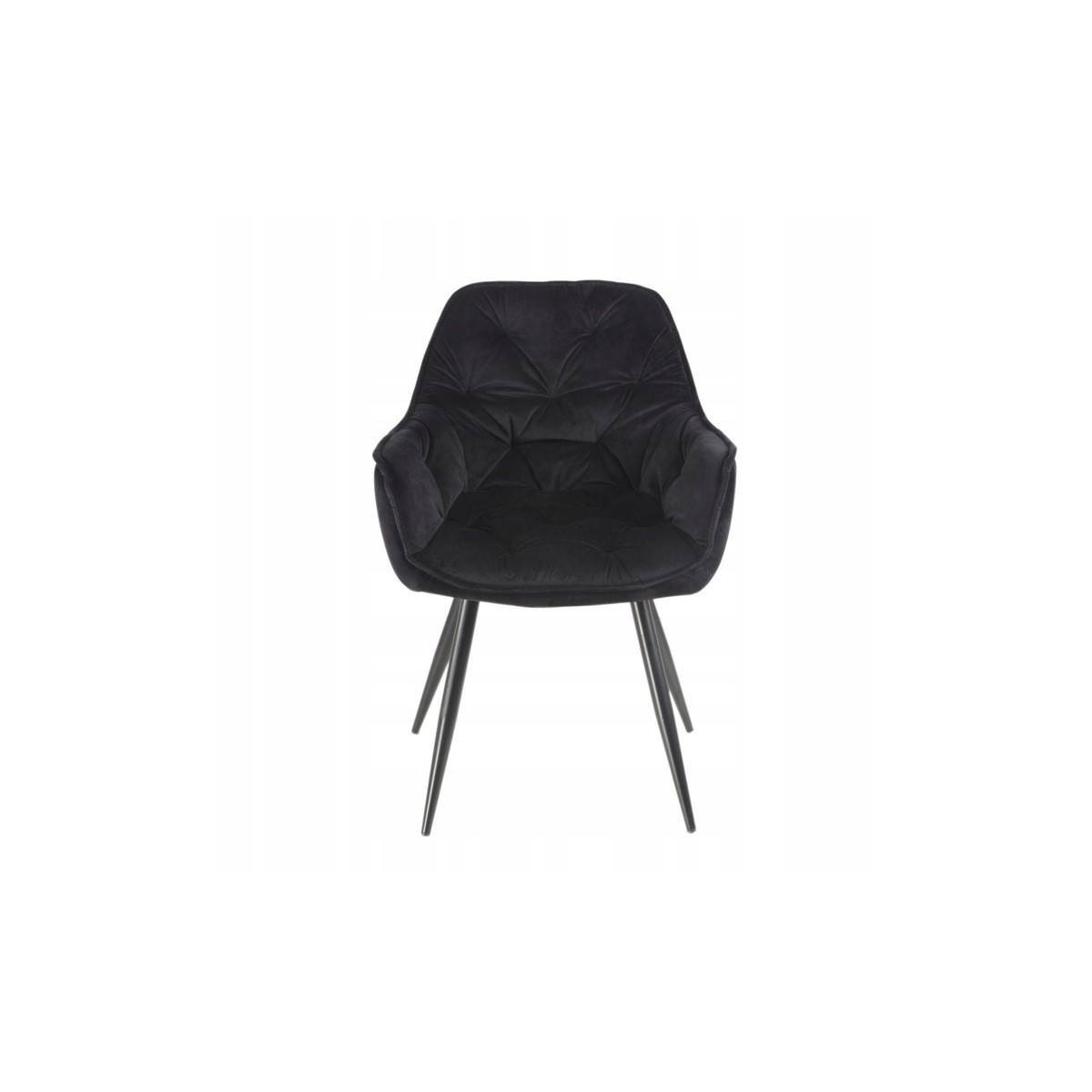 Scaune negre din velur pentru dining