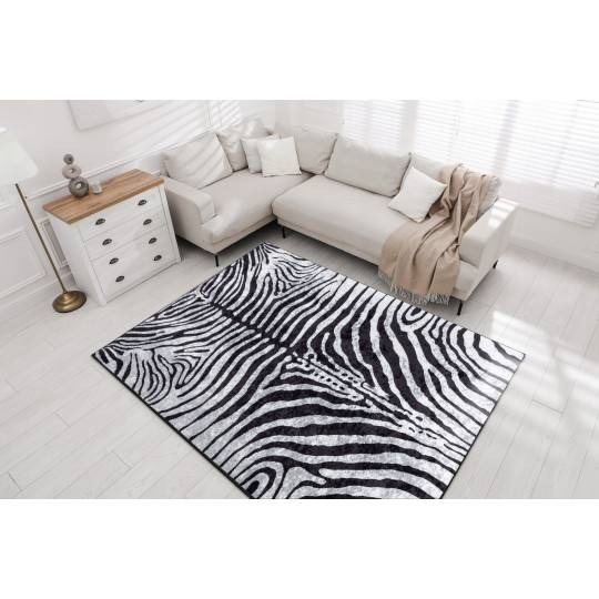 Covor de calitate cu model de zebră