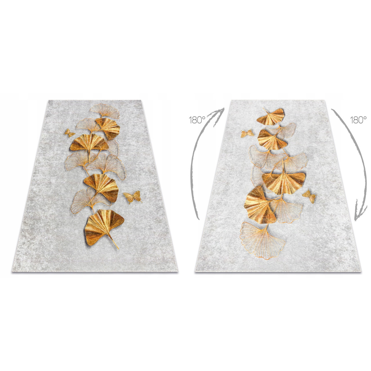 Covor cu mașina fluturilor de culoare gri