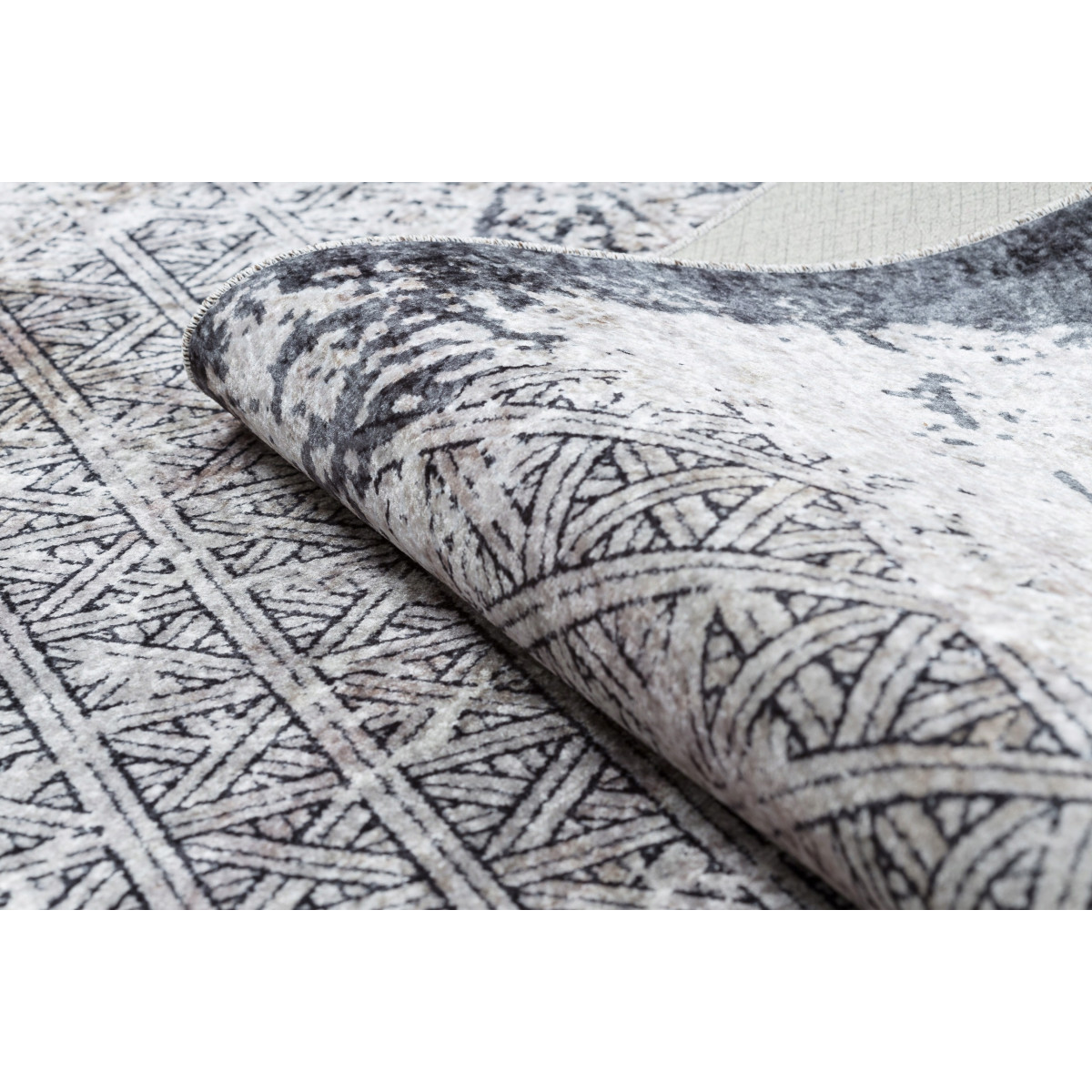 Covor vintage modern în culoarea gri colecția MIRO
