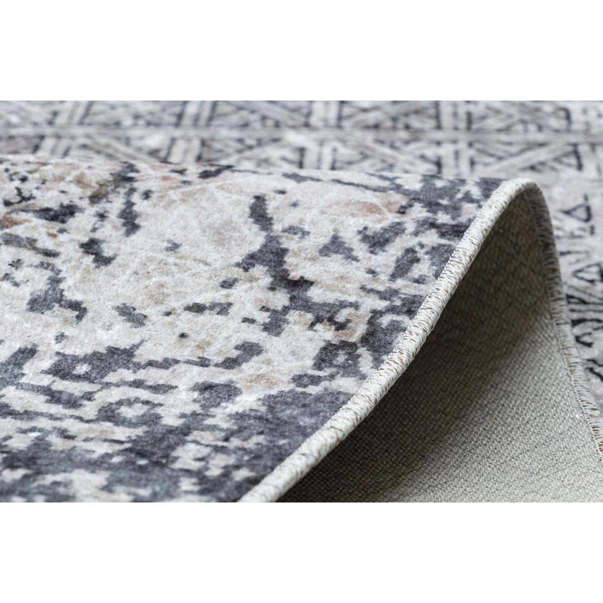Covor vintage modern în culoarea gri colecția MIRO