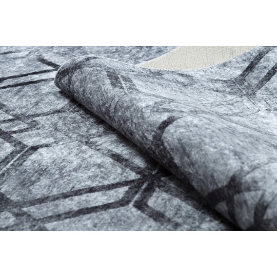 Covor de calitate, cu model în culoarea gri, colecția MIRO.