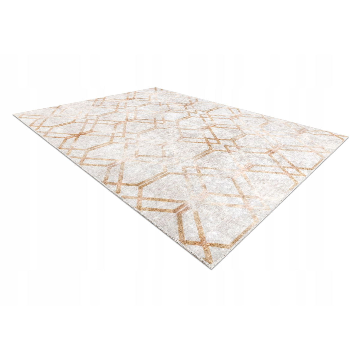 Covor modelat de culoare aurie colecția MIRO