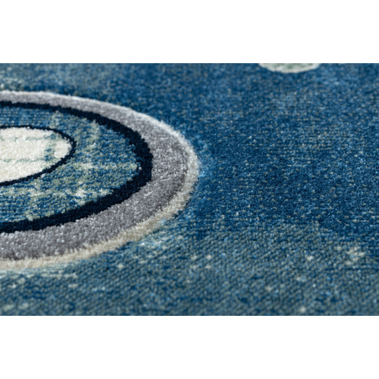 Covor de copii albastru cu elicopter