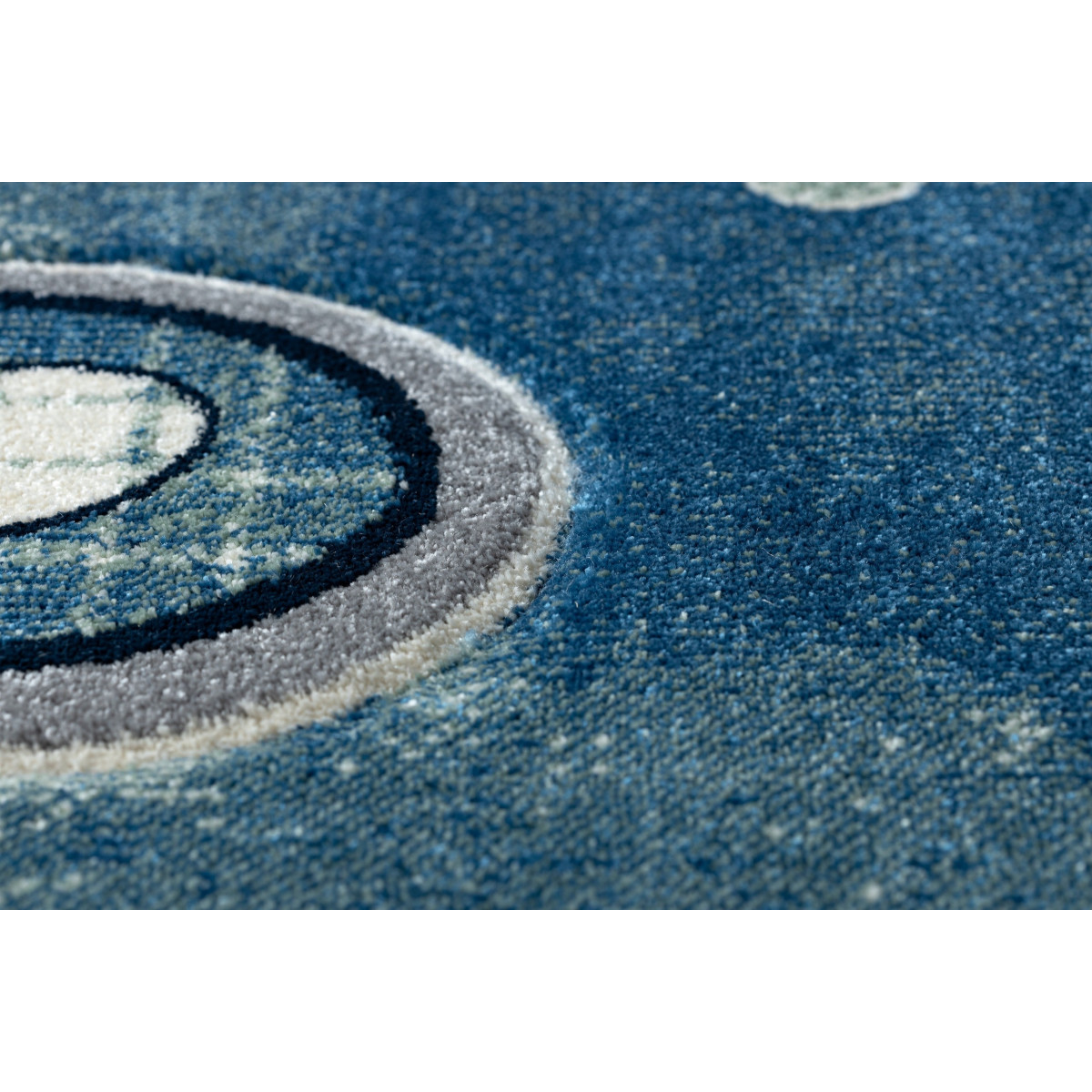 Covor de copii albastru cu elicopter