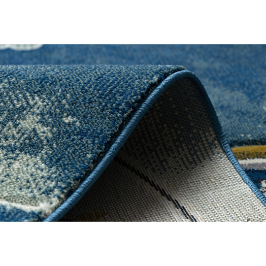 Covor de copii albastru cu elicopter