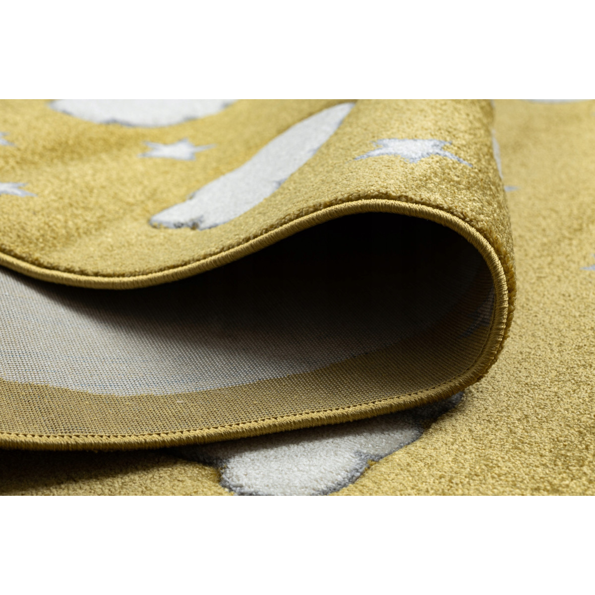 Oranjă covor de copii cu norișori