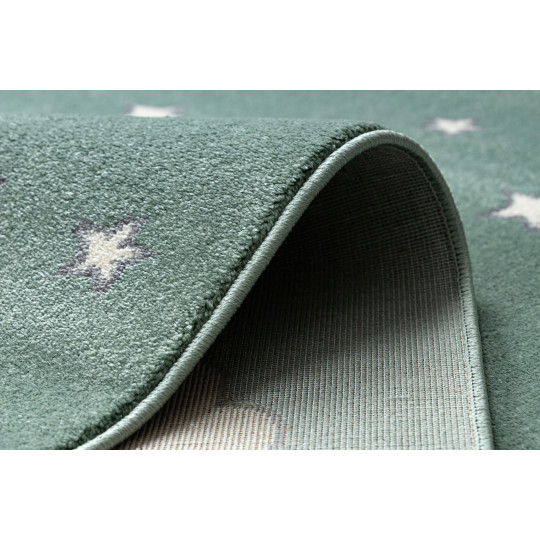 Covor modern pentru copii în culoarea verde, disponibil în diverse dimensiuni