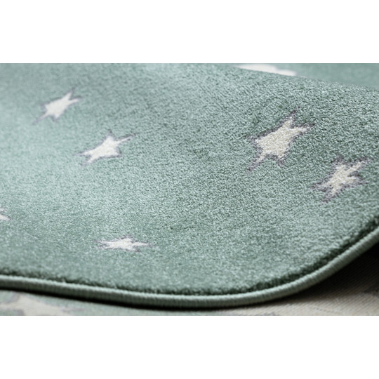 Covor modern pentru copii în culoarea verde, disponibil în diverse dimensiuni